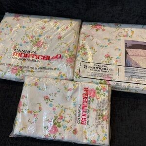 Canon Floral Pattern Vintage Bedding set Flat, Fitted sheets and Pillowcases